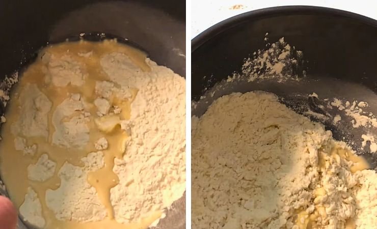 Add the milk gradually