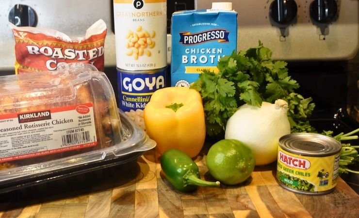 Ingredients Used in Olgas White Bean Chicken Chili