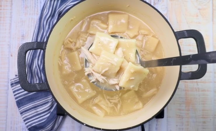 Drop Dumplings in Broth