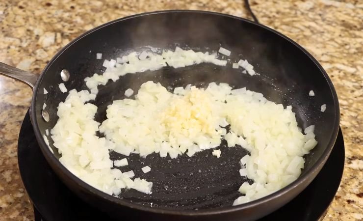 Sauté the Onion and Garlic