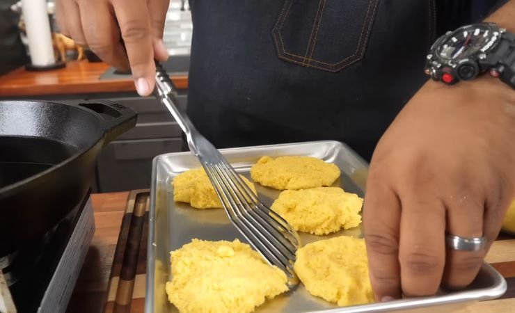 Shape Cornbread Patties